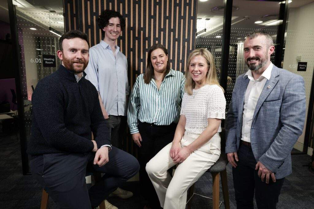 Aaron Carey, Preservoir; Peter Gilleece, Vikela; Gabi Burnside; Entrepreneur Acceleration Manager, Ulster Bank; Sarah McKegney, Percy & Pop and Cormac Venney, HIP Psychology.