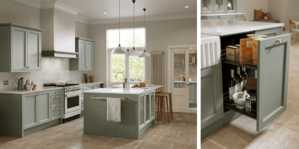 Uform’s Pembridge range in Reed Green with VS SUB Larder Premea Lava