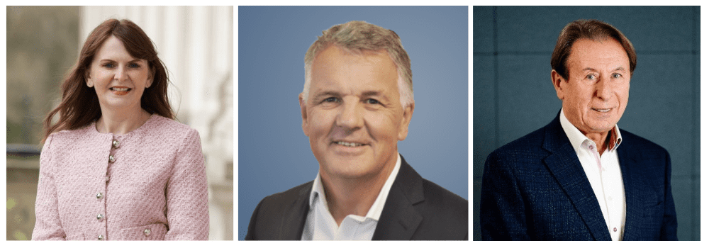 Dr Caoimhe Archibald, Economy Minister, Department for the Economy Phil Smith CBE, Chair, Skills England Gordon Parkes, Executive Director - People & Culture, NIE Networks