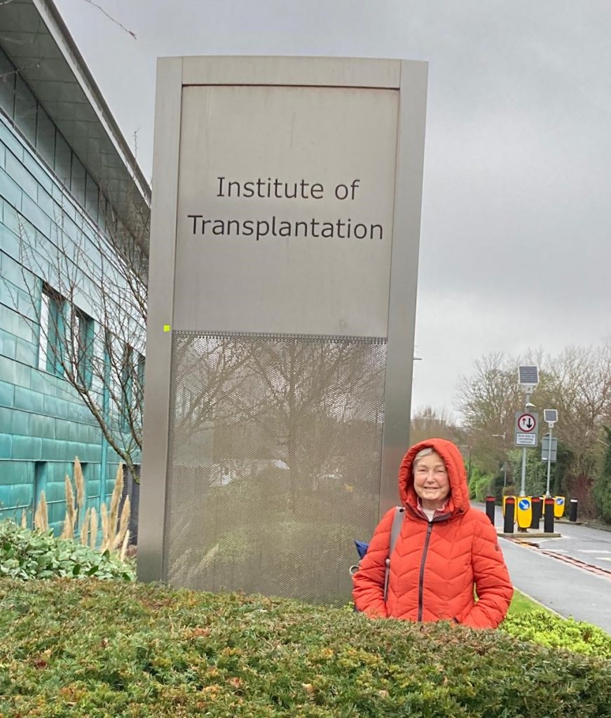 Valerie McIlveen from Donaghadee recently had a heart transplant and is now on a mission for Heart Month in February to complete British Heart Foundation’s ‘Walk for Hearts’ challenge. Valerie is pictured at the Institute of Transplantation at Freeman Hospital, Newcastle upon Tyne.